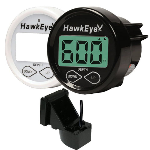 Hawkeye in Dash Depth Finder w/Air & Water Temperature - Transom Mount