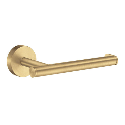 Smedbo HOME Series Toilet Roll Holder. Brushed Brass. Length 152 mm.