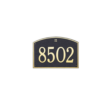 Whitehall Products 1171BG Cape Charles - Estate Wall - One Line in Black/Gold 20.5X14X0.375