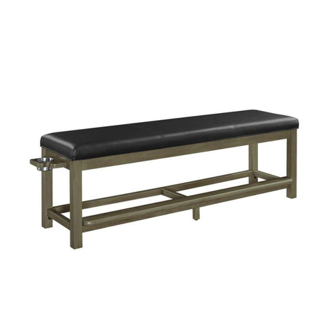 RAM game room SBENCH SL 72 x 17 x 21 in. Spectator Storage Bench Slate