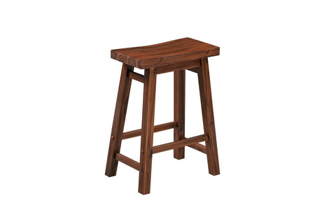 Boraam Sonoma Saddle Stool, Chestnut