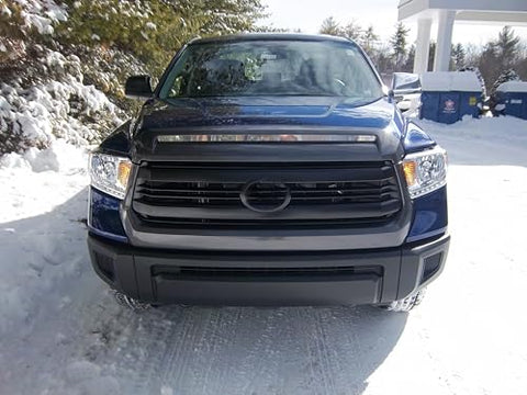 QAA Is Compatible With 2010-2013 Toyota Tundra 1 Piece Stainless Front Grille Accent Trim, Upper Insert SG10145