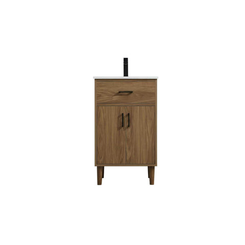 Elegant Kitchen and Bath Chandler 20" Single Bathroom Vanity in Walnut Brown