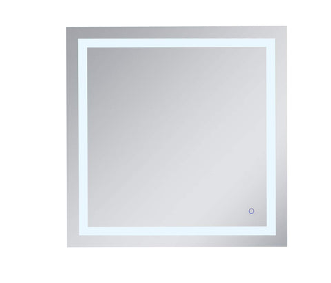 Elegant Decor Helios 36" Square Hardwired LED Bathroom Mirror with Touch Sensor