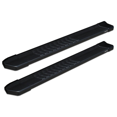 Raptor Series Running Boards Steps 6in OEM Style Black Aluminum Compatible with Regular Cab 15-26 F-150 or 17-26 F-260 F-350 Super Duty
