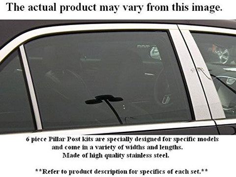 QAA is Compatible with 1997-2001 Toyota Camry 6 Piece Stainless Pillar Post Trim PP97131