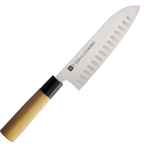 Chroma Haiku-santoku Knife-Fluted Blade Lenght 18cm, one size, silver