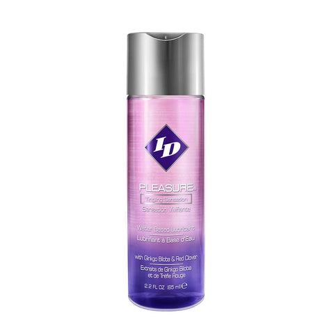 ID Pleasure Stimulating Personal Lubricant 2.2 Fl Oz - Water Based Tingling Sensation Lube with Natural Botanical Extracts, made in USA by ID Lubricants
