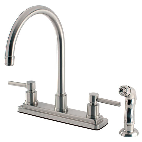 Kingston Brass KS8798DL Concord 8-Inch Centerset Kitchen Faucet, Brushed Nickel