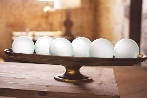 Kalalou CRL5756 Ball, Frosted Glass