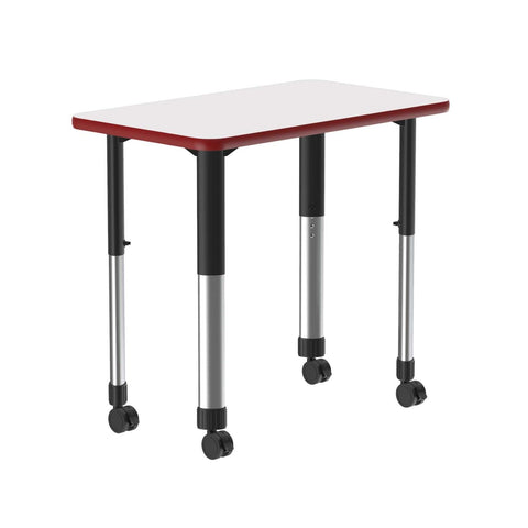 Correll Markerboard Collaborative Desk in Frosty White AD3420DE-REC-80-09-35-CK