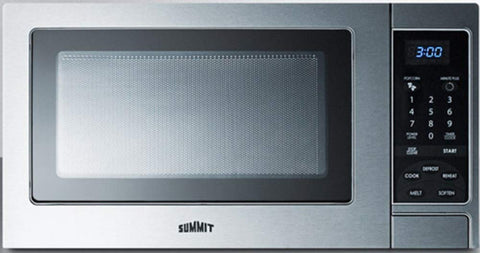 Stainless steel microwave oven with digital touch controls replaces SCM852