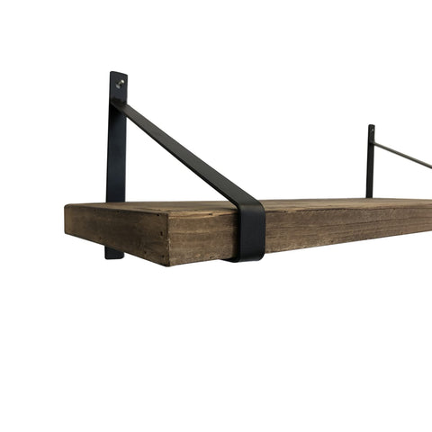 Metal Bracket for Foster Shelf, Vertical Mount, Set of 2 - Black