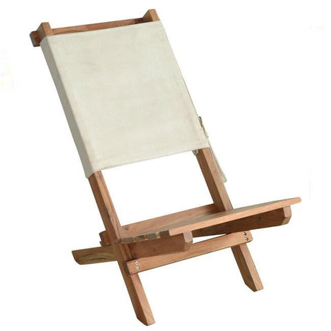 Acacia and Canvas Folding Chair