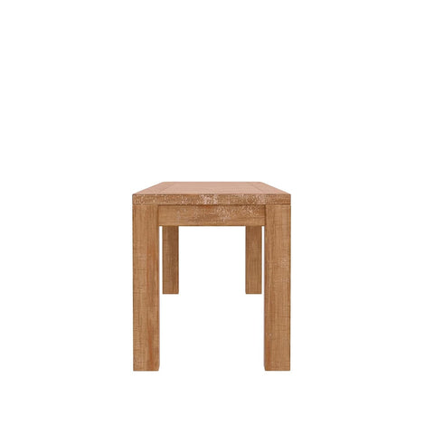 Alpine Furniture Aiden Solid Pine and Plywood Dining Bench, Weathered Natural