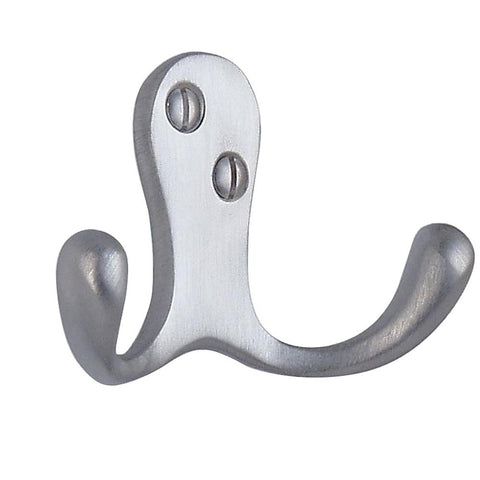 SMEDBO Home Decorative Accessories Double Coat Hook 1 3/4" Brushed Chrome