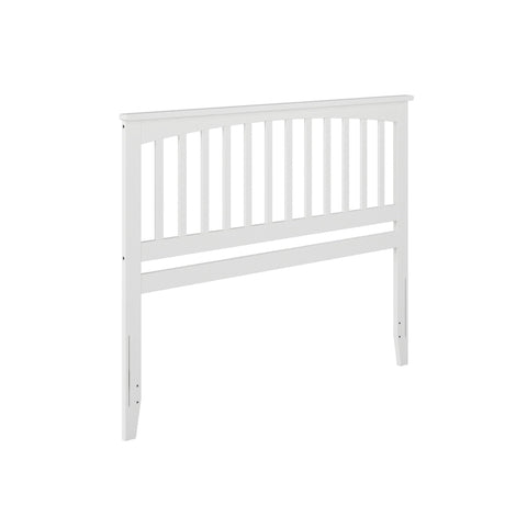 AFI, Mission Queen Solid Wood Headboard with Attachable Charger, White