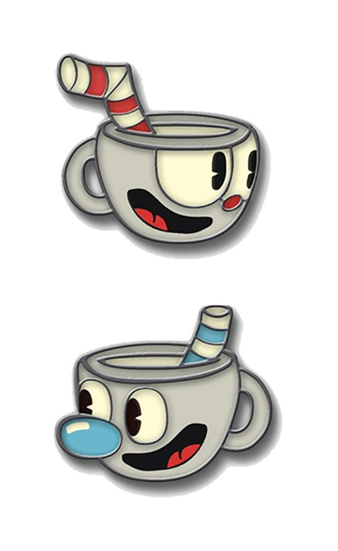 Cuphead Enamel Collector Pin Pack of 2 | Limited Edition | San Diego ComiCon 2017 Exclusive
