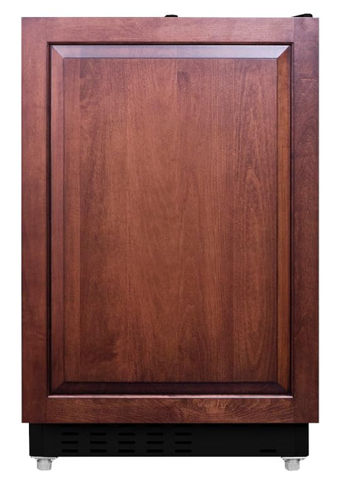 Summit Appliance ALRF49BIF 21" Wide Built-in Refrigerator-Freezer, ADA Compliant (Panel Not Included); 2.68 cu.ft Capacity; Manual Defrost; Panel-ready Door; Freezer Compartment; Black Cabinet