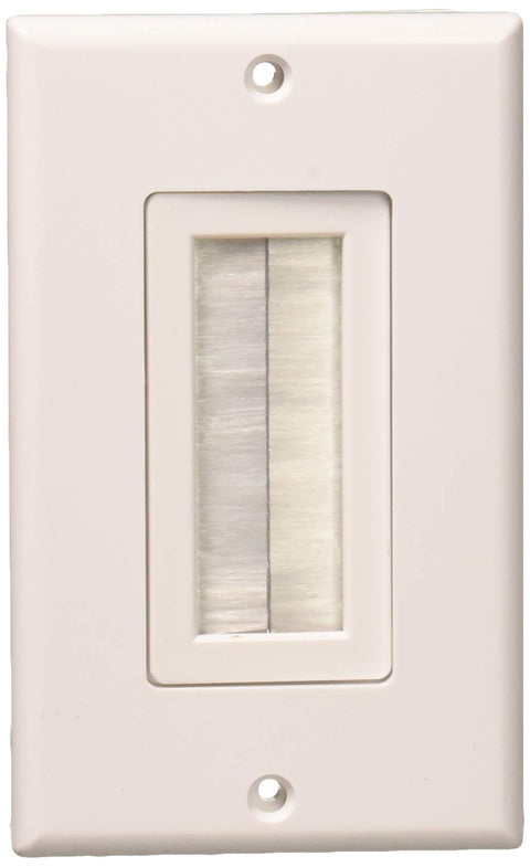 Vanco 120817X Industrial, Single Gang Brush Cable Exit
