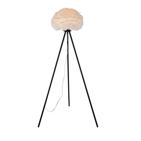BETHEL INTERNATIONAL DLS23F17BW 1-Light Floor Lamp, Black