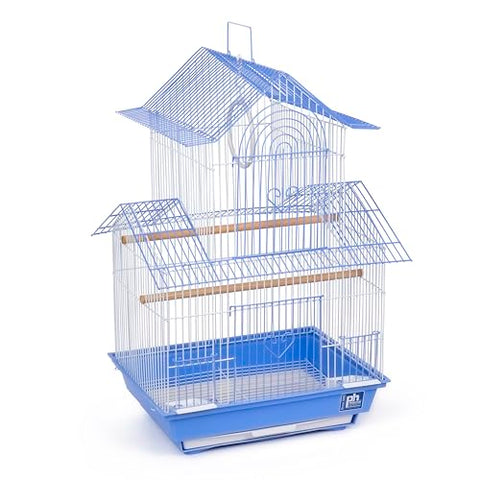 Prevue Hendryx SP1720-2 Shanghai Parakeet Cage, Blue and White