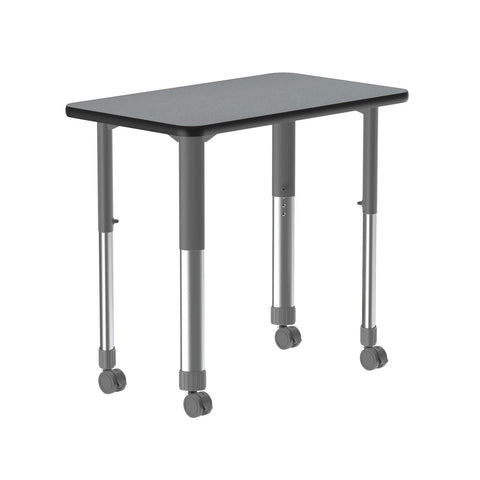 Correll Collaborative Desk with Gray Granite Finish AD3420-REC-15-13-09-CK