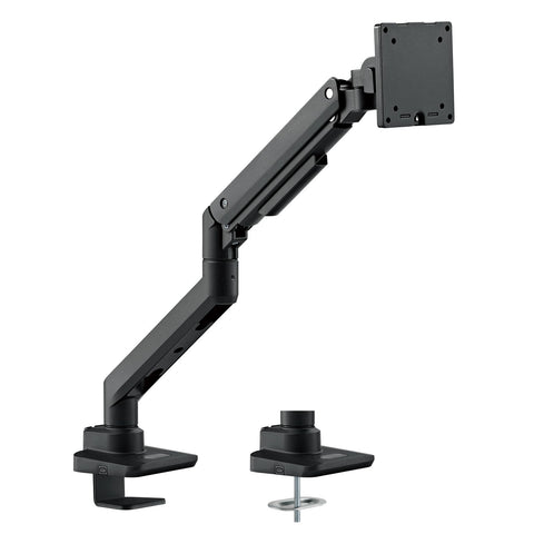 Black colorHeavy Duty Single ARM LCD LED Monitor Mount Bracket support 17 to 49 In. size monitor 20KG per ARMAdjustable with 180 Degree Rotation 50 Degree tilt up/ down 20 Degree tilt left/ right & Pull Out 90 Degree Swivel Arm