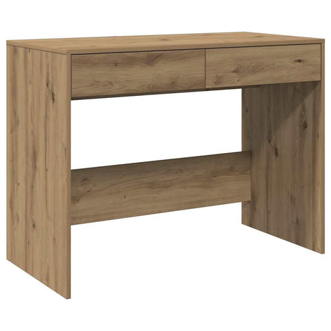 vidaXL Desk Artisan Oak 39.8"x19.7"x30.1" Engineered Wood, Office Desk, Study Desk, Working Desk, Writing Desk, Computer Desk, Home Office Desk