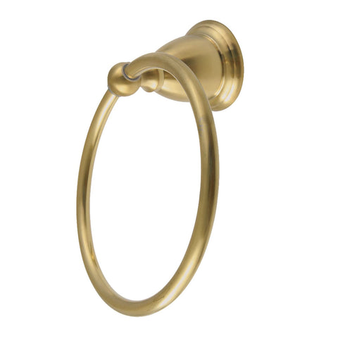 Kingston Brass BA1754BB Heritage 6-Inch Towel-Ring, Brushed Brass 7.13 x 6.13 x 3.38