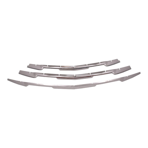 CCI Grille Insert GI180, Overlay, Bar Style, 5 Piece, Without Emblem Cutout, Chrome Plated, ABS Plastic, Fits 2021-2023 Chevrolet Trailblazer LT, LS and L Models