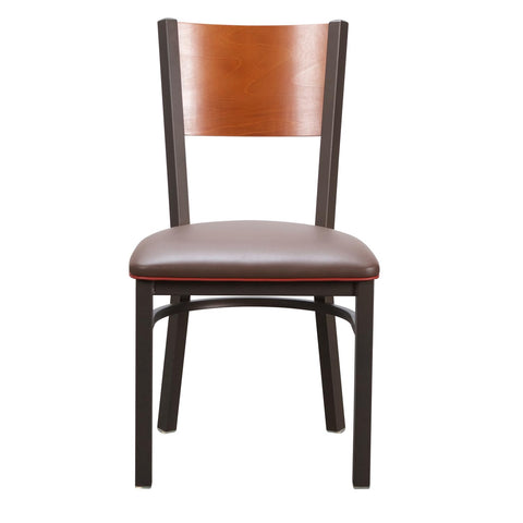 Linon Elmer Side Chair Brown Set of 2