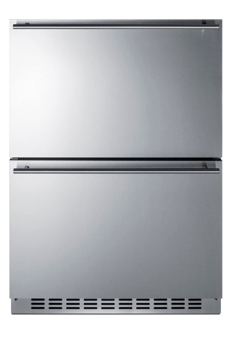24Inch wide indoor/outdoor 2-drawer refrigerator-freezer
