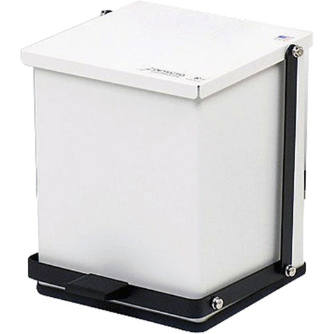 Step-On Can, 16 Qt, White