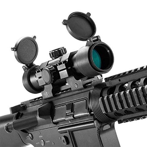 Barska 1x30 Red/Green Dot Sight – 4 MOA Reticle, Adjustable Brightness, Fully Coated Optics, Windage/Elevation Adjustment, Includes Mounting Base