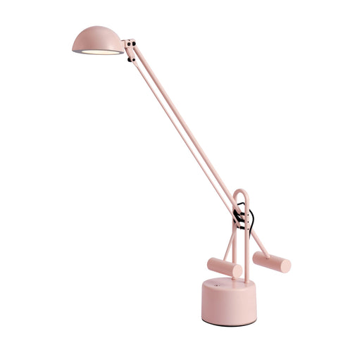 Lite Source Halotech Peach Adjustable Balance Arm Modern LED Desk Lamp