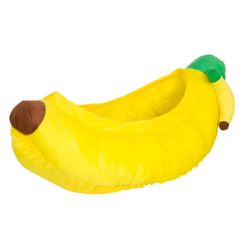 YML Banana Pet Bed - Cute Funny Fruit Bed with Removable Cushion for Dogs, Indoor Cats, Rabbits, Small Animals - 38 Inch, Yellow