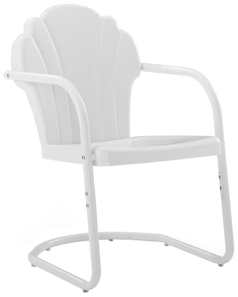 Tulip 2Pc Retro Outdoor Chair Set White - 2 Chairs