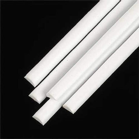 Plastruct MRH-160 Half-Round Rod.156 5 PLS90885 Plastic Building Supplies