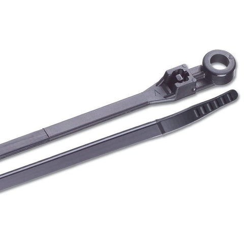 Ancor 199228 Cable Tie, Mounting, 8", Black, 25pc