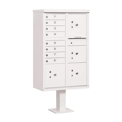 Salsbury Industries 3306WHT-U 8 A Size Doors-Type VI-USPS Access Cluster Box Unit White