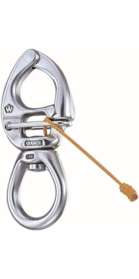 Lindemann WICHARD Quick Release Snap Shackle with Large Swivel Eye 90mm