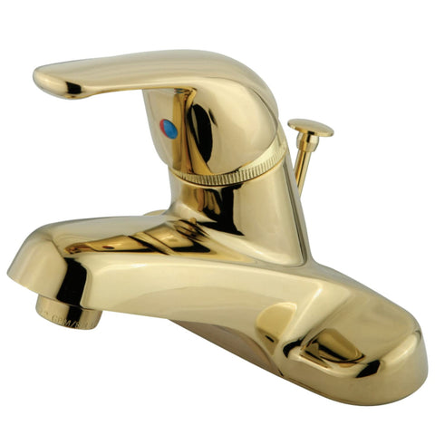 Chatham Single Handle Centerset Bathroom Faucet with Brass Pop-Up Drain Finish: Polished Brass