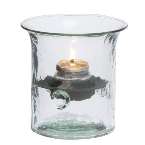 Kalalou CV500 Recycled Glass Mini Votive Cylinder, Clear, 1 piece