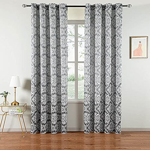 Window Semi-Blackout Curtains Panel Athena