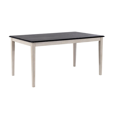 Boraam Shaker Rectangular Wood Dining Table - European Black Ash/Antique White
