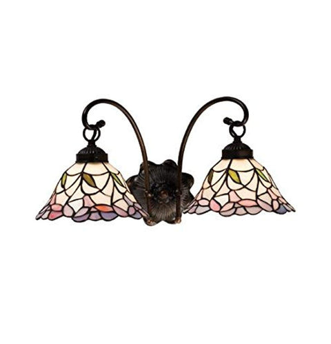 Meyda Tiffany 18725 Lighting, 20.5" Width, Finish: Ca Pink Mahogany Bronze