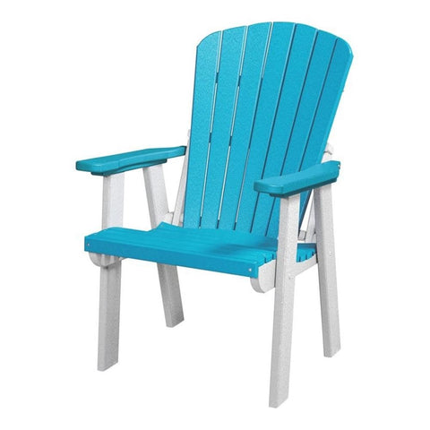 American Furniture Classics  Model 130-C-ARB Counter Height Swivel Arm Chair in Aruba Blue with a Black Base Made in the USA