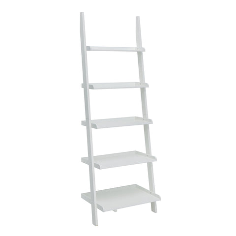 Convenience Concepts French Country Bookshelf Ladder, White