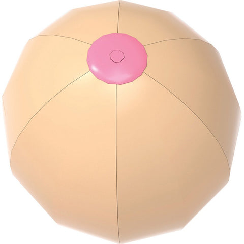 Hott Products Big Boobie Beach Ball, Pink and Flesh Color, 0.625 Pound